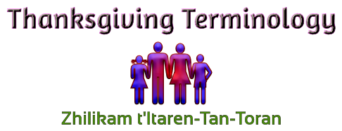 Thanksgiving Terminology